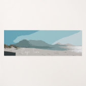 Tapis De Yoga Cape Town Table Mountain Ocean Sketch (Devant (Horizontal))