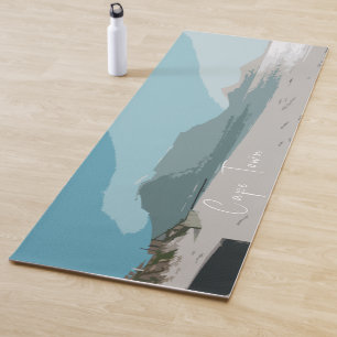 Tapis De Yoga Cape Town Table Mountain Ocean Sketch