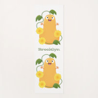 Caricature citrouille gourde en beuret joyeux