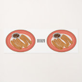 Tapis De Yoga Caricature de Churro (Dos (Horizontal))