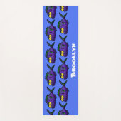 Tapis De Yoga Caricature de poisson de Piranha (Devant)