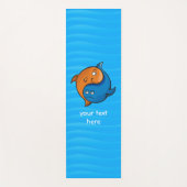 Tapis De Yoga Caricature de poisson Yin Yang (Devant)