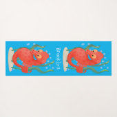 Tapis De Yoga Caricature d'hippocampe pygmée (Dos (Horizontal))