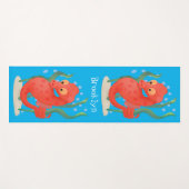 Tapis De Yoga Caricature d'hippocampe pygmée (Devant (Horizontal))