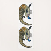 Tapis De Yoga Caricature en bleu (Devant)