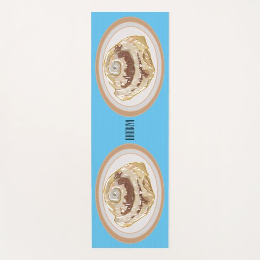 Tapis De Yoga Caricature en rouleau de cannelle (Devant)