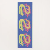 Tapis De Yoga Caricature humoristique murène verte (Dos)