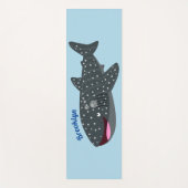 Tapis De Yoga Caricature joli requin baleine joyeux (Devant)