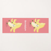 Tapis De Yoga Caricature sur la banane de Cute kawaii (Devant (Horizontal))