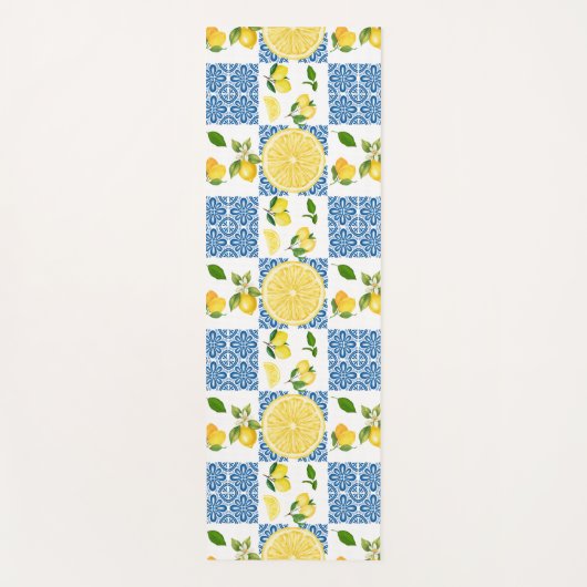 Tapis De Yoga Carrelage Motif Pays Français Méditerranéen au Cit (Devant)