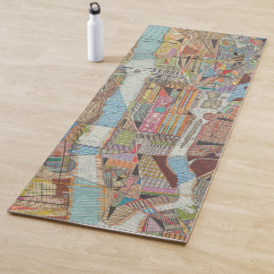 Tapis De Yoga Carte moderne de New York III