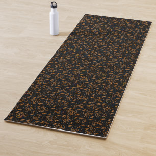 Tapis De Yoga Casquette Citrouilles Ditzy Motif Yoga Mat