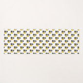 Tapis De Yoga Cat Color Guard Black and Yellow (Devant (Horizontal))