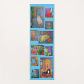 Tapis De Yoga Cat Yoga Mat---blue (Devant)