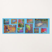 Tapis De Yoga Cat Yoga Mat---blue (Devant (Horizontal))