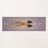 Tapis de Yoga Céleste du Zodiaque Gémeaux (Dos (Horizontal))