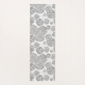 Tapis De Yoga Cercles avec imprimé léopard jaune et bleu (Dos)