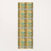 Tapis De Yoga Cercles Brown et gris foncés avec des nombres (Dos)