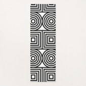 Tapis De Yoga Cercles carrés abstraits (Devant)