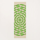 Tapis De Yoga Cercles de feuilles concentrées par Kenneth Yoncic (Dos)