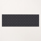 Tapis De Yoga cercles de ligne de polka (Devant (Horizontal))