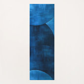 Tapis De Yoga Cercles de lune bleue (Devant)