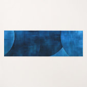 Tapis De Yoga Cercles de lune bleue (Devant (Horizontal))