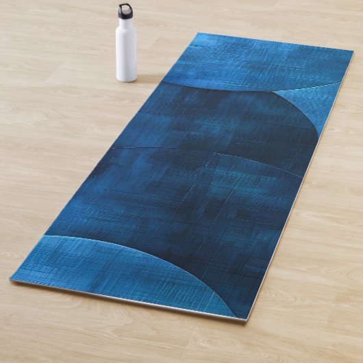Tapis De Yoga Cercles de lune bleue (En situation)