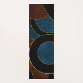 Tapis De Yoga Cercles géométriques Abstraits Parties scintillant (Dos)