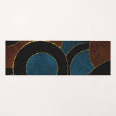 Tapis De Yoga Cercles géométriques Abstraits Parties scintillant (Devant (Horizontal))