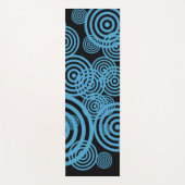Tapis De Yoga Cercles hypnotisants - bleu (Devant)