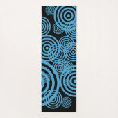 Tapis De Yoga Cercles hypnotisants - bleu (Dos)