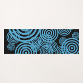 Tapis De Yoga Cercles hypnotisants - bleu (Devant (Horizontal))