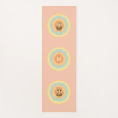 Tapis De Yoga Cercles multicolores et chats de tigre (Devant)