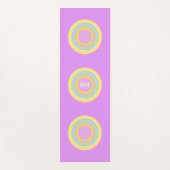 Tapis De Yoga Cercles pastel multicolores (Devant)