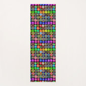 Tapis De Yoga Cercles peints de couleurs vives (Devant)
