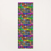 Tapis De Yoga Cercles peints de couleurs vives (Dos)