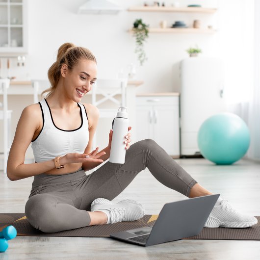 Tapis De Yoga cercles rétro brun