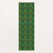 Tapis De Yoga cercles rétro verts (Devant)