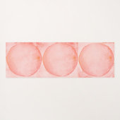 Tapis De Yoga Cercles roses (Dos (Horizontal))