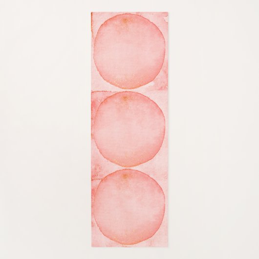 Tapis De Yoga Cercles roses (Devant)