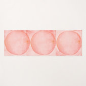 Tapis De Yoga Cercles roses (Devant (Horizontal))