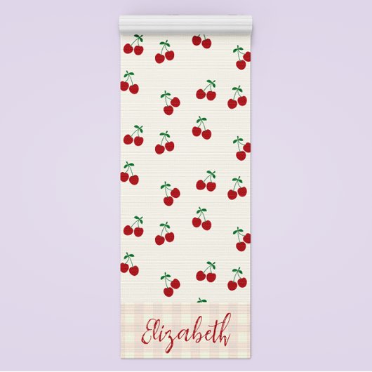 Tapis De Yoga Cerises