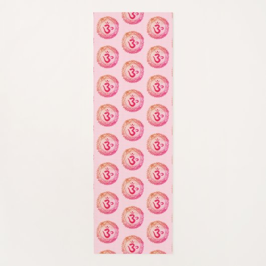 Tapis De Yoga Chakra de couronne, Chakra rose Yoga Mat (Devant)