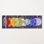 Tapis De Yoga Chakra Fleurs Yoga Mat (Dos (Horizontal))