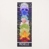Tapis De Yoga Chakra Fleurs Yoga Mat (Dos)