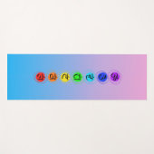 Tapis De Yoga Chakra Powered Mat de méditation (Devant (Horizontal))