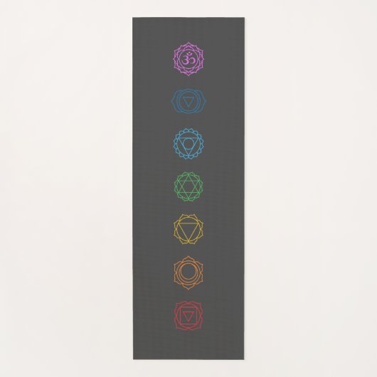 Tapis de yoga chakras (Devant)