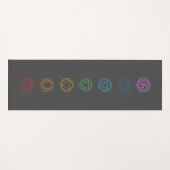 Tapis de yoga chakras (Devant (Horizontal))