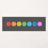 Tapis de yoga chakras (Devant (Horizontal))